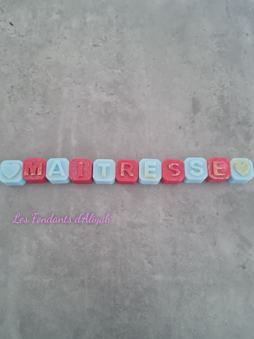 🌸 Fondants Parfumés Personnalisés avec Message – Cire Végétale Artisanale - Les Fondants d'Aliyah - Fondant parfumé