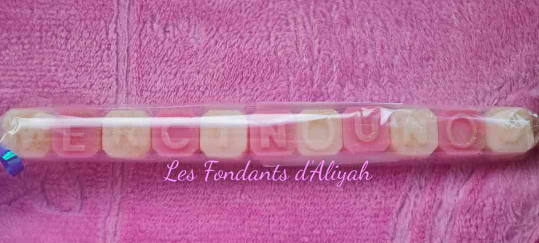 🌸 Fondants Parfumés Personnalisés avec Message – Cire Végétale Artisanale - Les Fondants d'Aliyah - Fondant parfumé