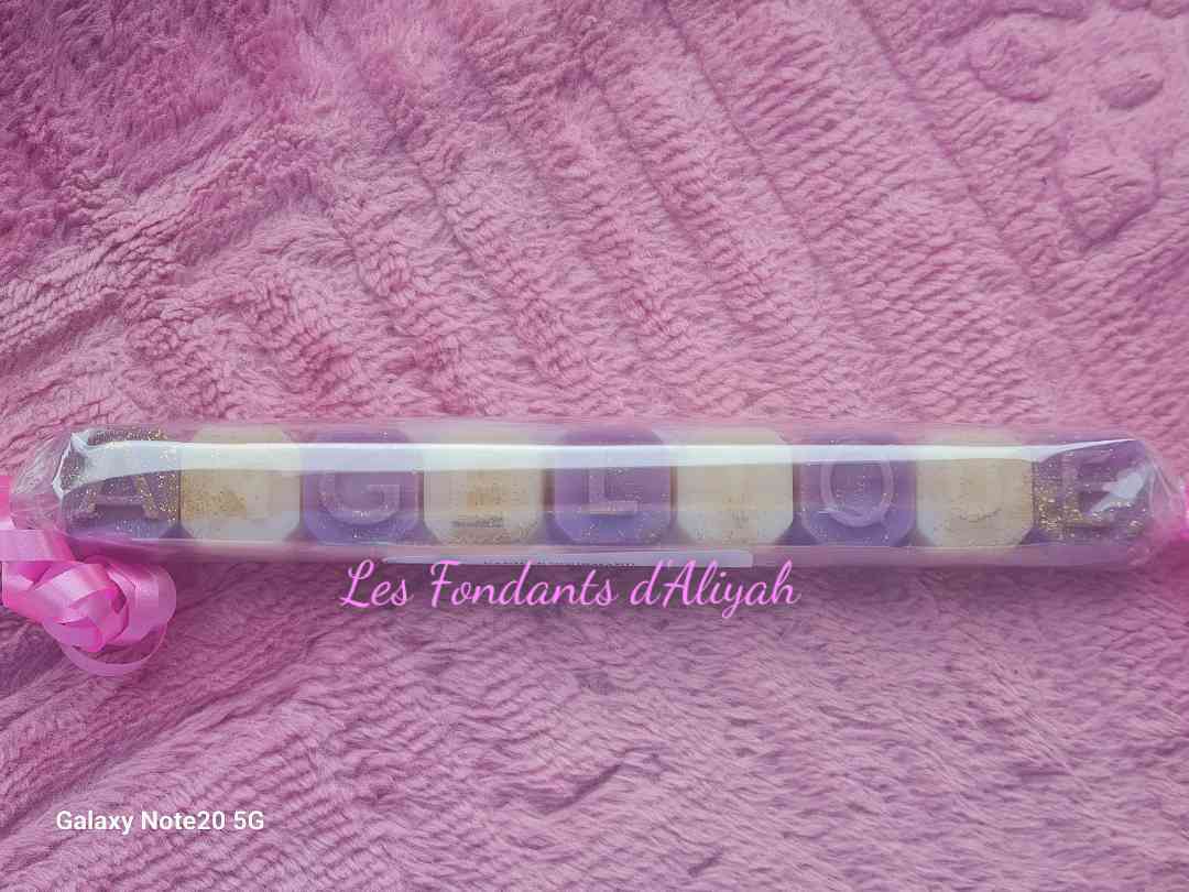 🌸 Fondants Parfumés Personnalisés avec Message – Cire Végétale Artisanale - Les Fondants d'Aliyah - Fondant parfumé