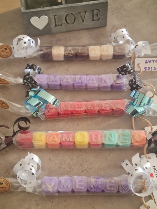 🌸 Fondants Parfumés Personnalisés avec Message – Cire Végétale Artisanale - Les Fondants d'Aliyah - Fondant parfumé