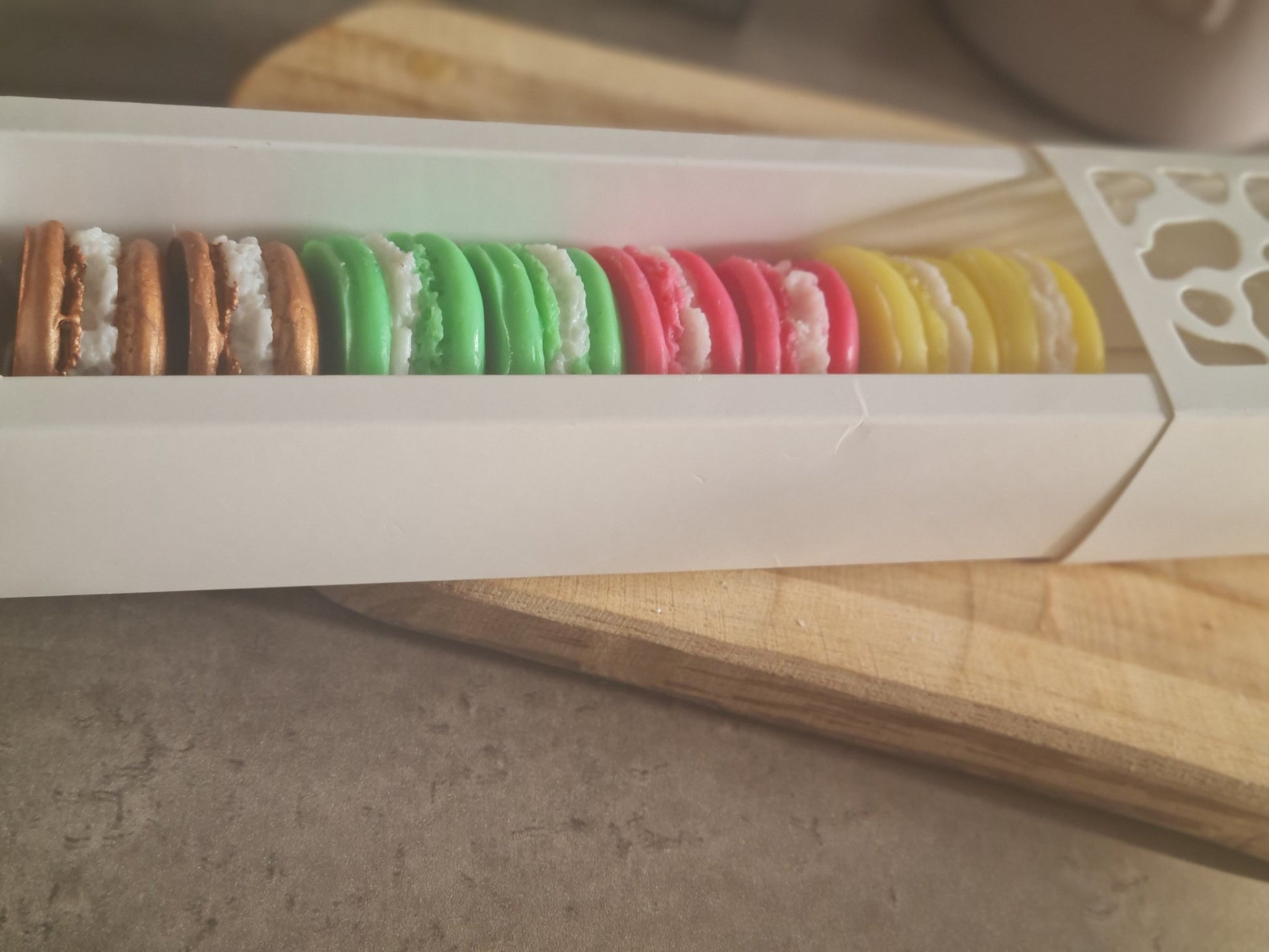 Coffret de Fondant parfumé - Macaron gourmand - Cire végétale artisanale - Les Fondants d'Aliyah - Fondants parfumés