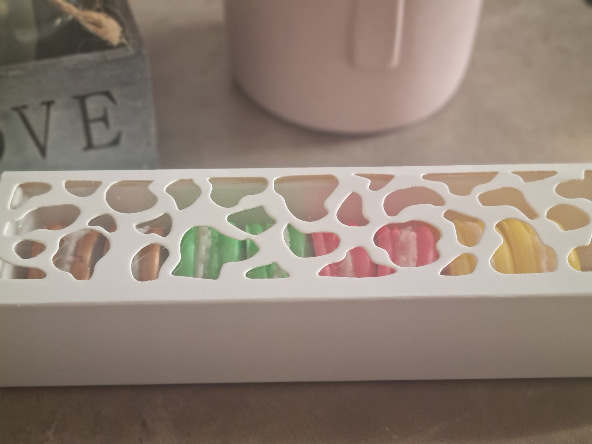 Coffret de Fondant parfumé - Macaron gourmand - Cire végétale artisanale - Les Fondants d'Aliyah - Fondants parfumés