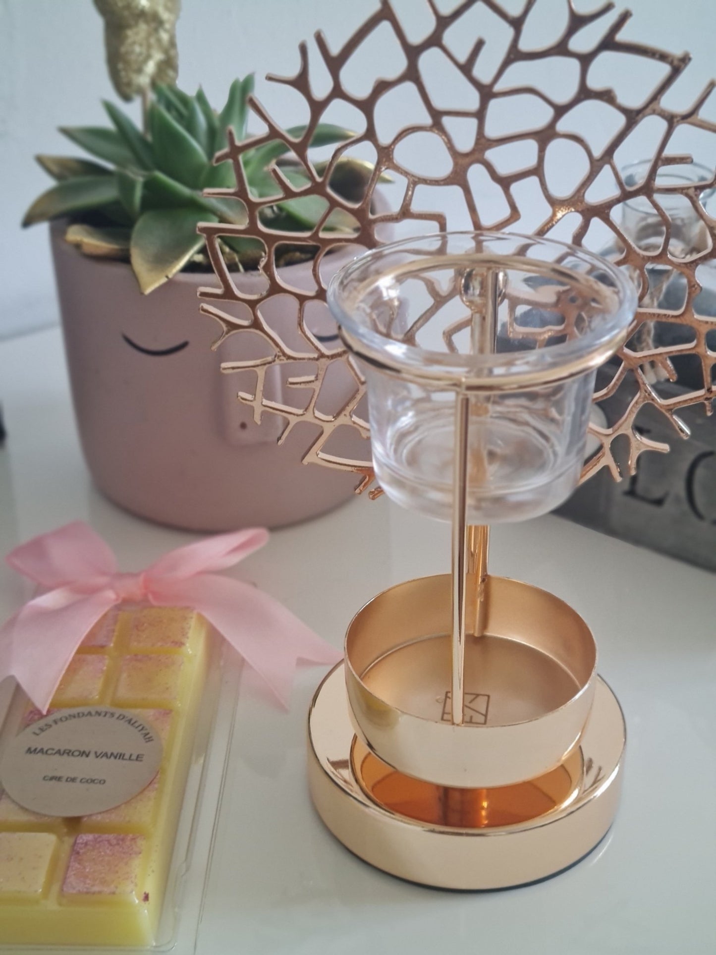 Brûleur parfum corail - Les Fondants d'Aliyah - Fondants parfumés