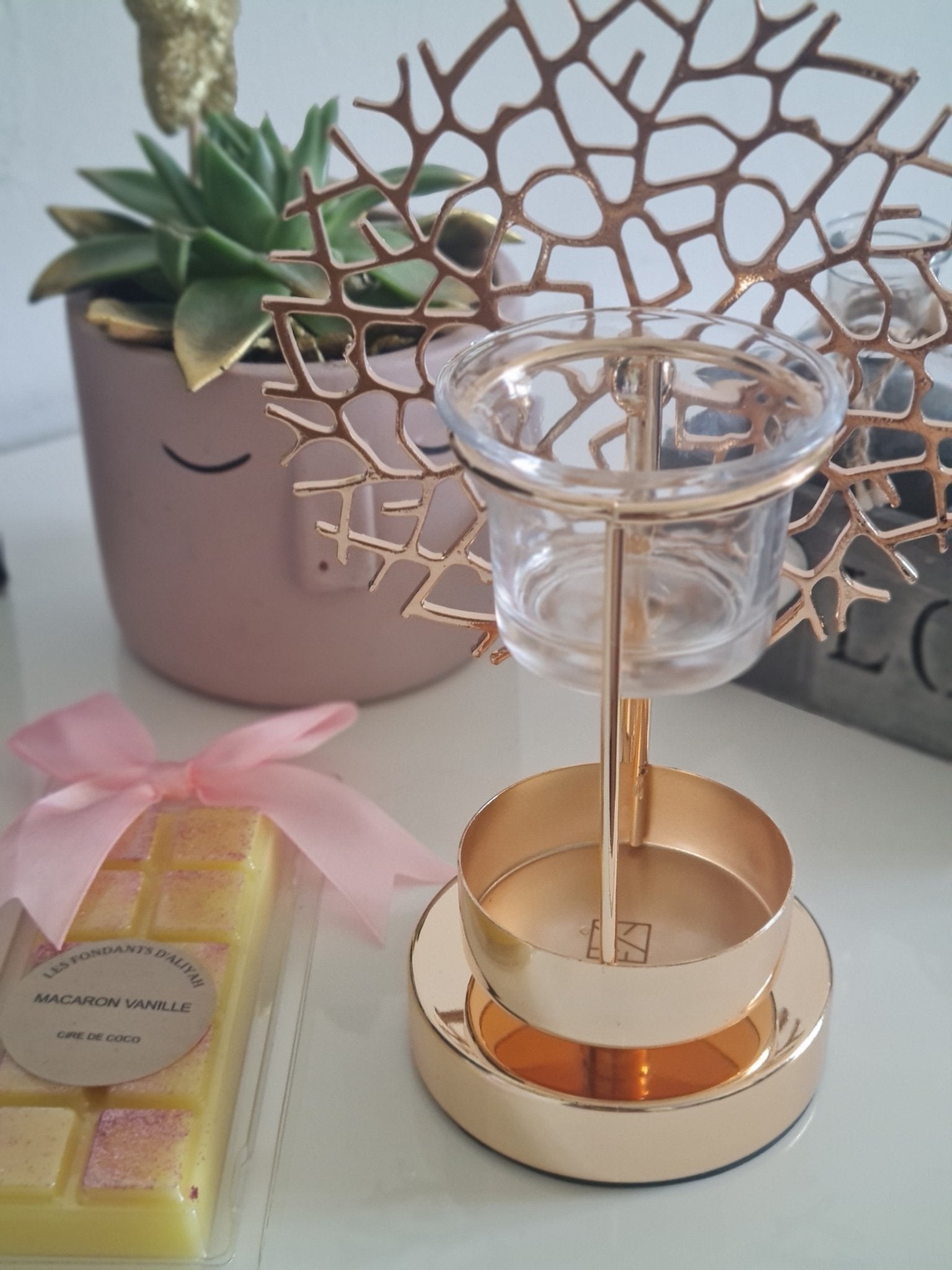 Brûleur parfum corail - Les Fondants d'Aliyah - Fondants parfumés