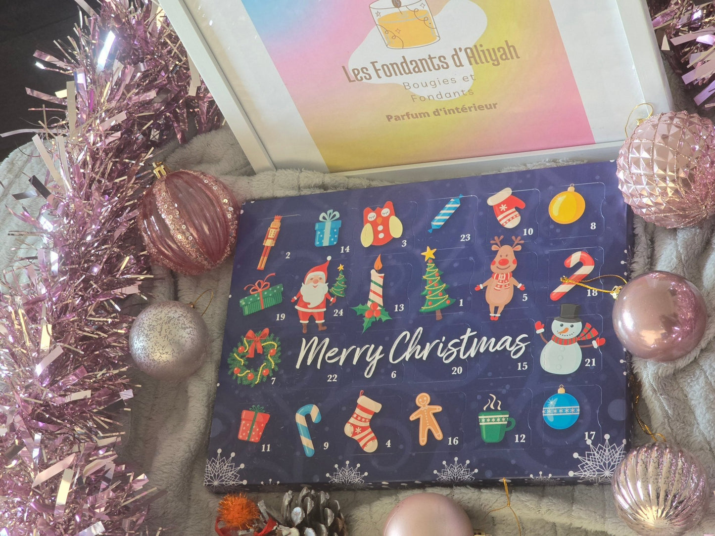 Calendrier de l’Avent parfumé – Fondants de Noël faits main | Les Fondants d’Aliyah - Les Fondants d'Aliyah - Fondants parfumés