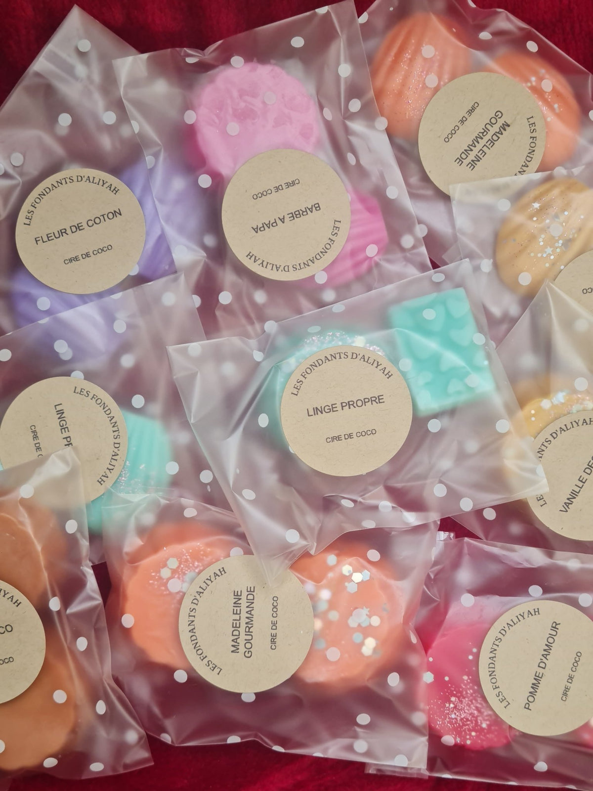 Galet de fondant parfumé artisanal en cire végétale – Les Fondants d’Aliyah