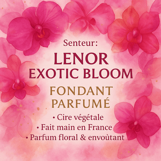 Fondant parfumé Lenor - Fraîcheur de linge propre et cire végétale artisanale - Les Fondants d'Aliyah - Fondant parfumé