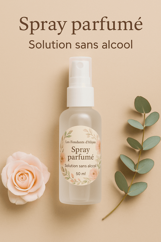 Spray parfumé sans alcool 50 ml – Brume d’intérieur & linge – Fait main - Les Fondants d'Aliyah - Parfum d'ambiance