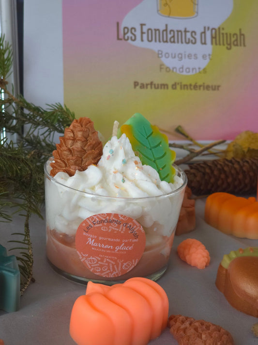 Bougie parfumée artisanale gourmande - Les Fondants d'Aliyah - Bougie parfumée