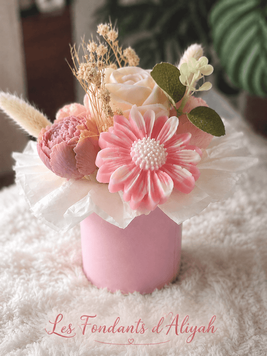 Bouquet de fondant parfumé artisanal – Bouquet décoratif parfumé – Cadeau original fait main – Toutes occasions - Les Fondants d'Aliyah - Fondant parfumé