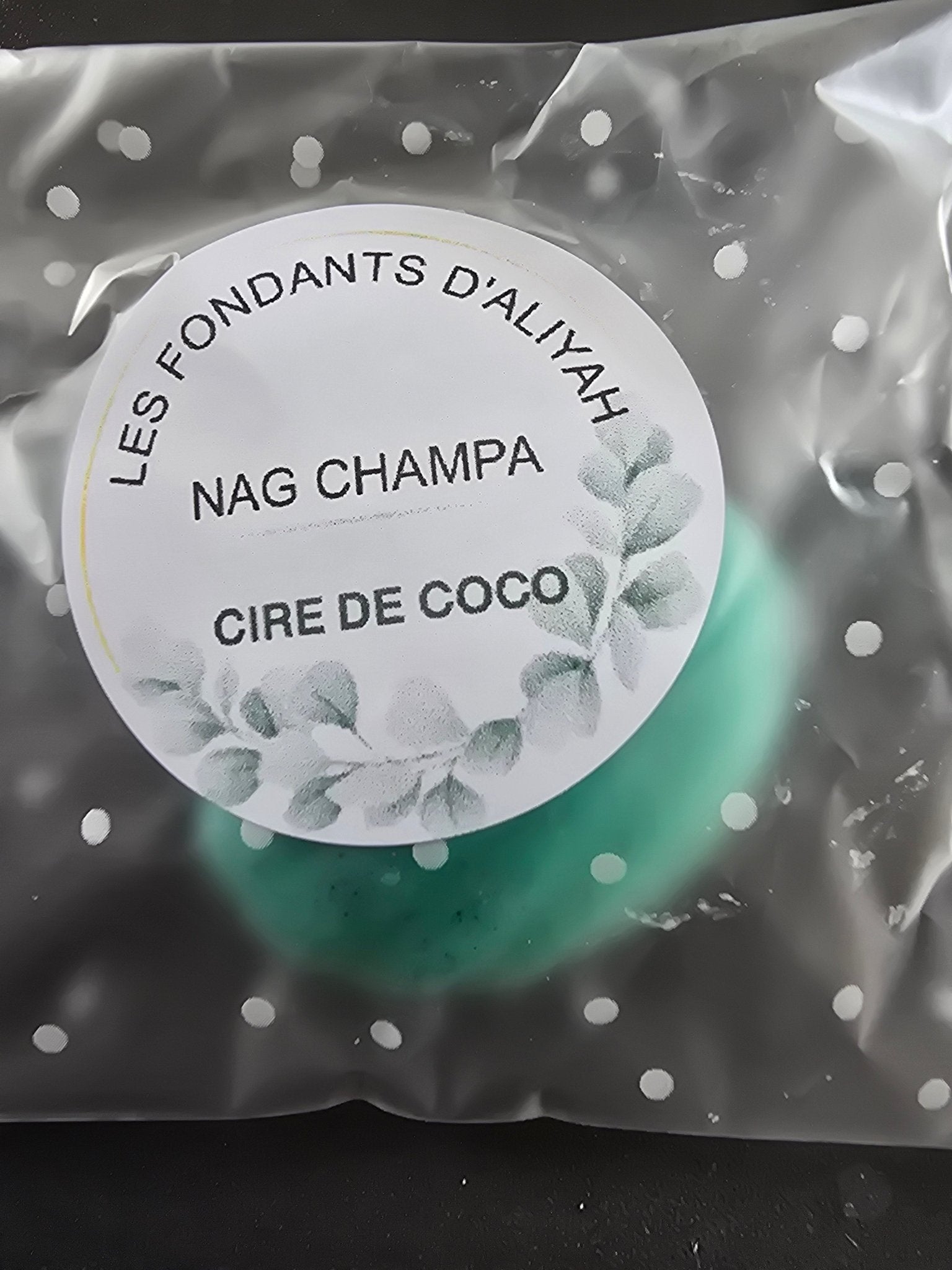 Fondant parfumé Nag Champa – Cire végétale artisanale – Encens indien apaisant - Les Fondants d'Aliyah - Fondants parfumés