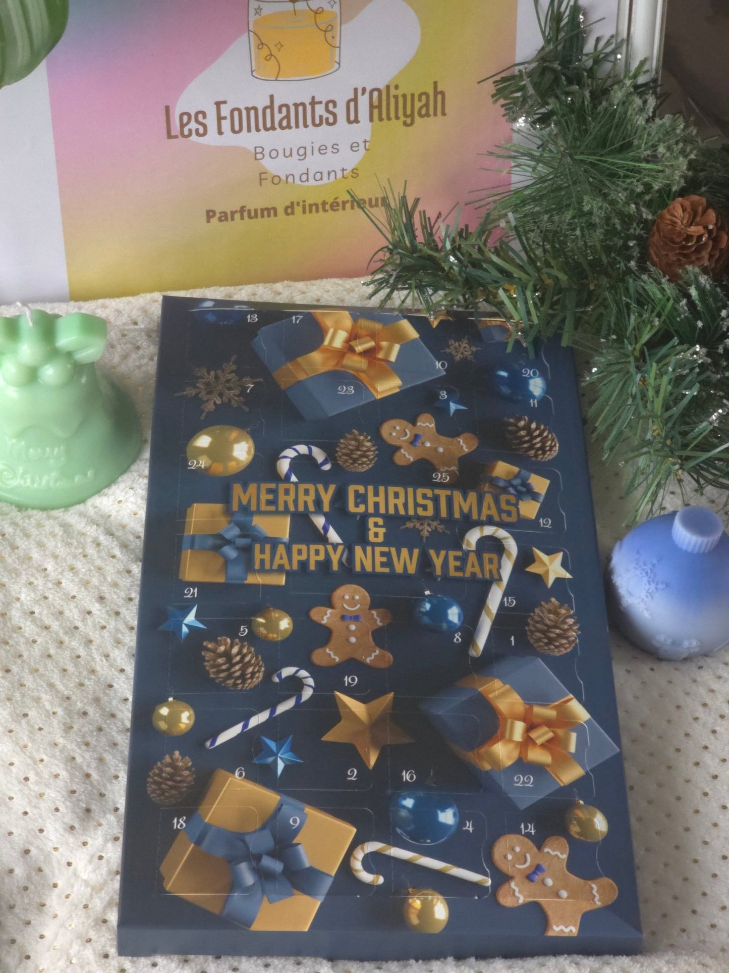 Calendrier de l’Avent parfumé – Fondants de Noël faits main | Les Fondants d’Aliyah - Les Fondants d'Aliyah - Fondants parfumés