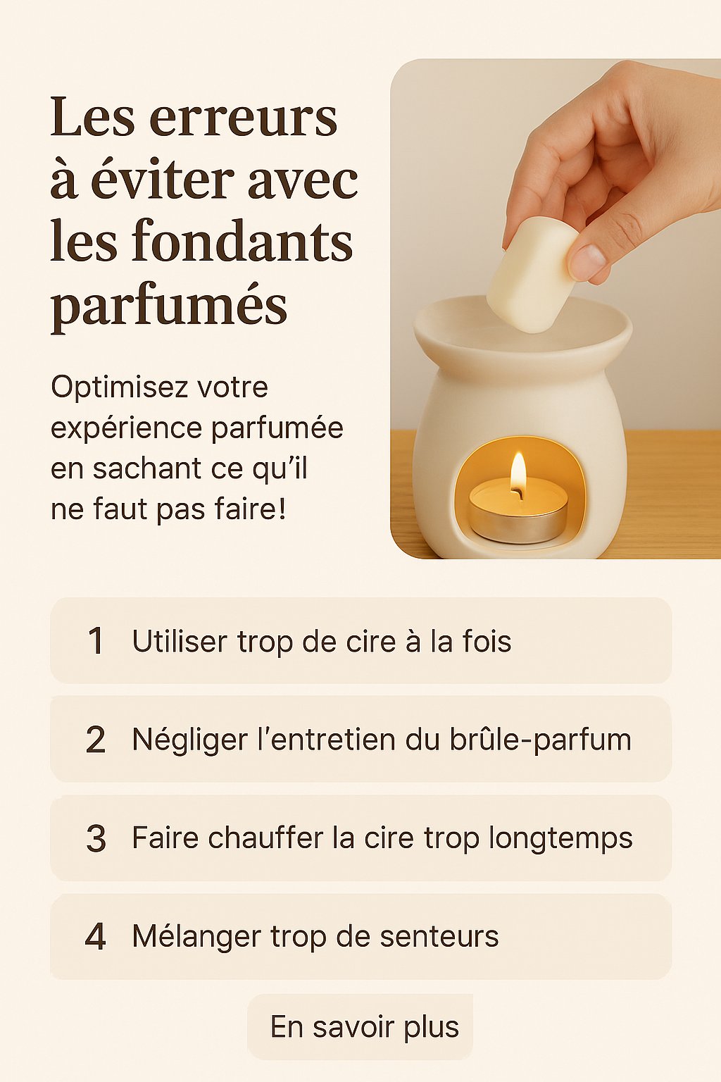❌ Les erreurs à éviter avec les fondants parfumés
