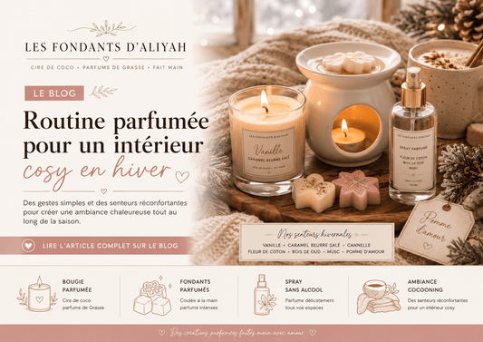 ❄️ Routine parfumée pour un intérieur cosy en hiver - Les Fondants d'Aliyah