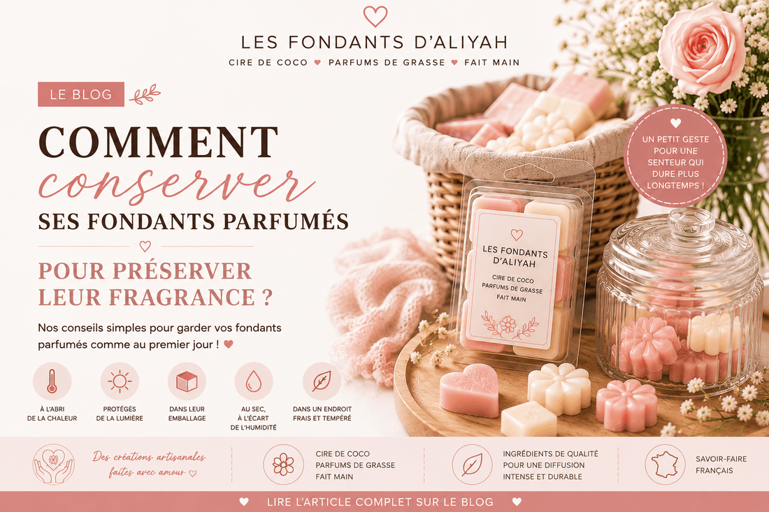 Comment conserver ses fondants parfumés pour préserver toute leur fragrance ? - Les Fondants d'Aliyah