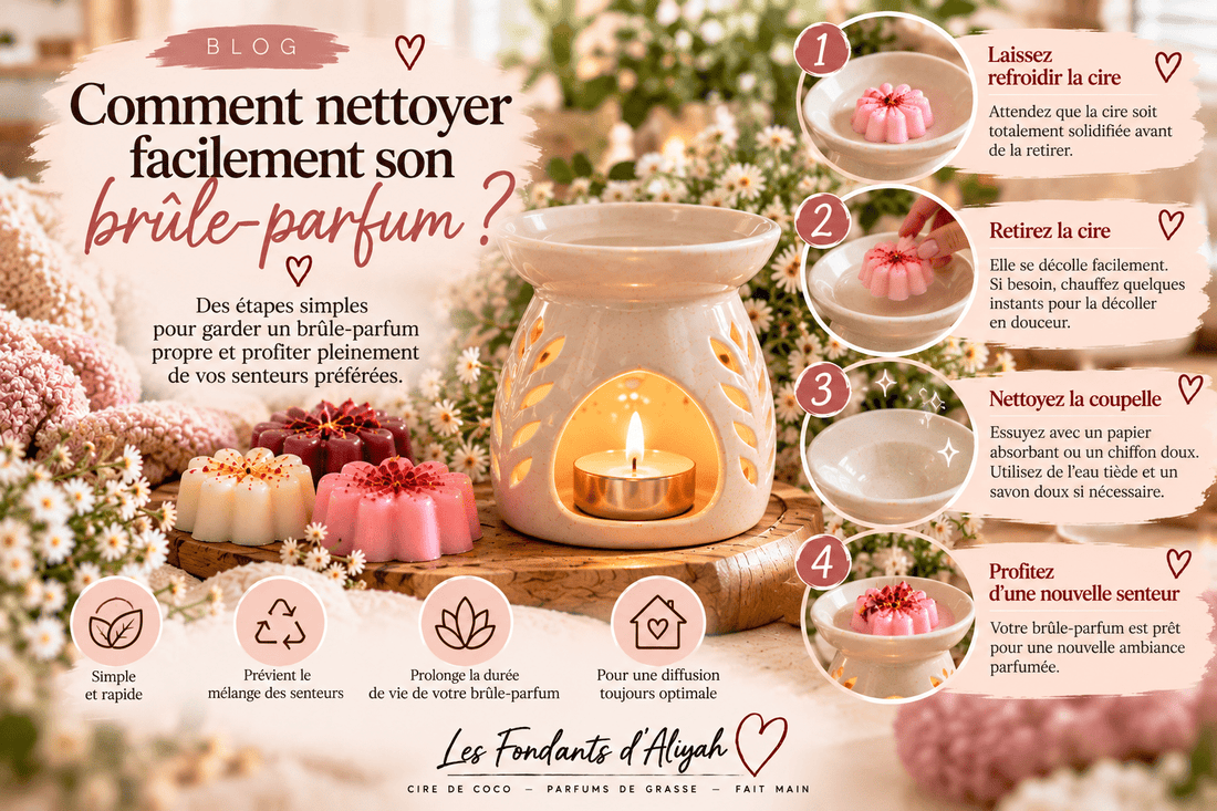 Comment nettoyer facilement son brûle-parfum ? - Les Fondants d'Aliyah