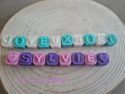 🌸 Fondants Parfumés Personnalisés avec Message – Cire Végétale Artisanale - Les Fondants d'Aliyah - Fondant parfumé
