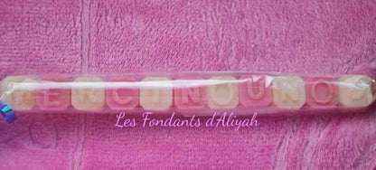 🌸 Fondants Parfumés Personnalisés avec Message – Cire Végétale Artisanale - Les Fondants d'Aliyah - Fondant parfumé