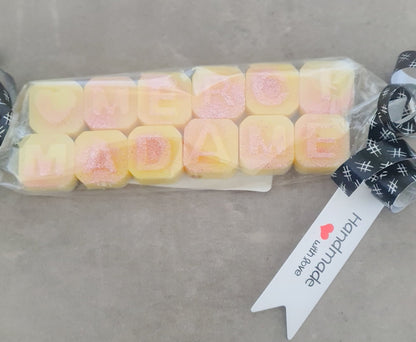 🌸 Fondants Parfumés Personnalisés avec Message – Cire Végétale Artisanale - Les Fondants d'Aliyah - Fondant parfumé