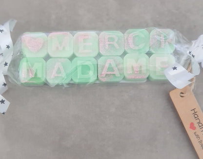 🌸 Fondants Parfumés Personnalisés avec Message – Cire Végétale Artisanale - Les Fondants d'Aliyah - Fondant parfumé