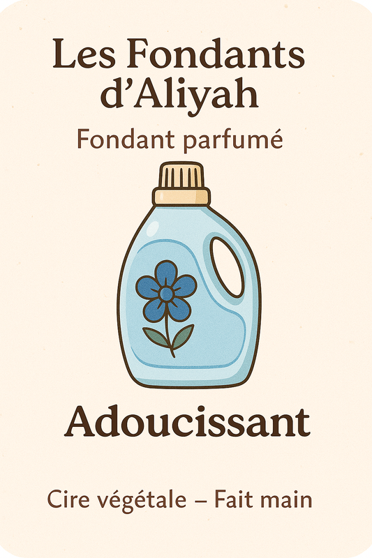 Fondant parfumé Adoucissant - Douceur de linge propre et cire végétale artisanale