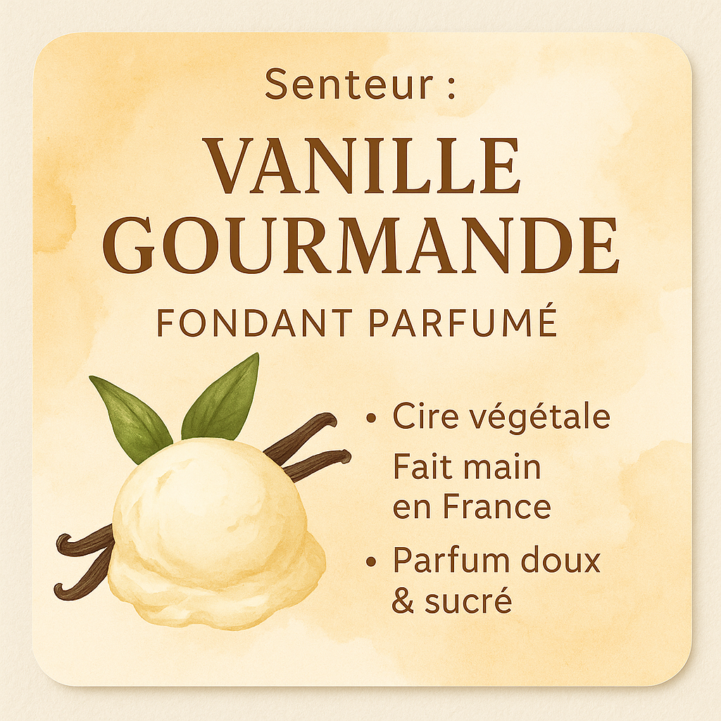 Fondant parfumé Vanille Gourmande artisanal

Tablette de fondant senteur vanille et caramel

Fondant artisanal Les Fondants d’Aliyah