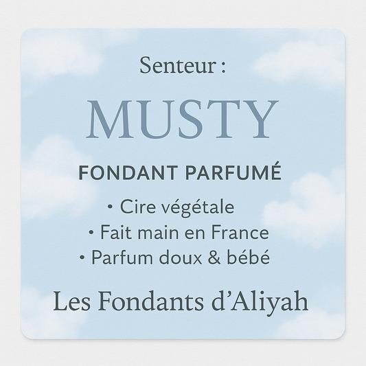 Fondant parfumé Musty- Ambiance Musqué et envoûtant en cire végétale