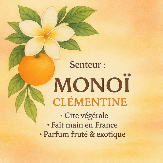Fondant parfumé Monoï Clémentine artisanal

Tablette senteur monoï fruité

Fondants Les Fondants d’Aliyah parfum été
