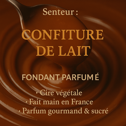 Fondant parfumé Confiture de lait - Cire végétale artisanale et douceur sucrée - Les Fondants d'Aliyah - Fondant parfumé