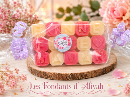 💖 Fondants Parfumés Personnalisés avec Message – Cire Végétale Artisanale - Les Fondants d'Aliyah - Fondant parfumé
