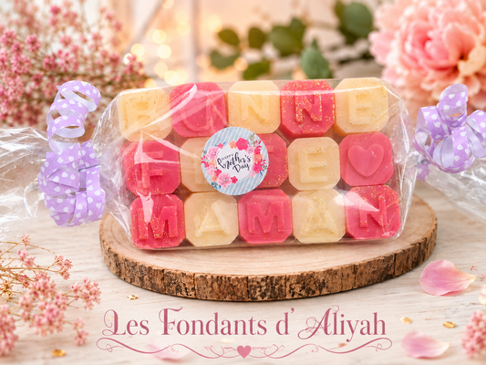 💖 Fondants Parfumés Personnalisés avec Message – Cire Végétale Artisanale - Les Fondants d'Aliyah - Fondant parfumé