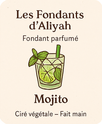 Fondant parfumé Mojito - Cire végétale artisanale et fraîcheur mentholée
