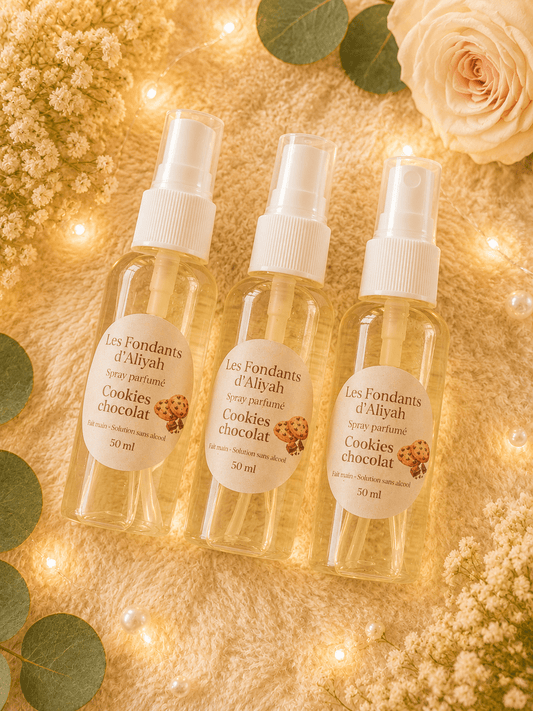 💖Spray parfumé sans alcool 50 ml – Brume d’intérieur & linge – Fait main - Les Fondants d'Aliyah - Parfum d'ambiance