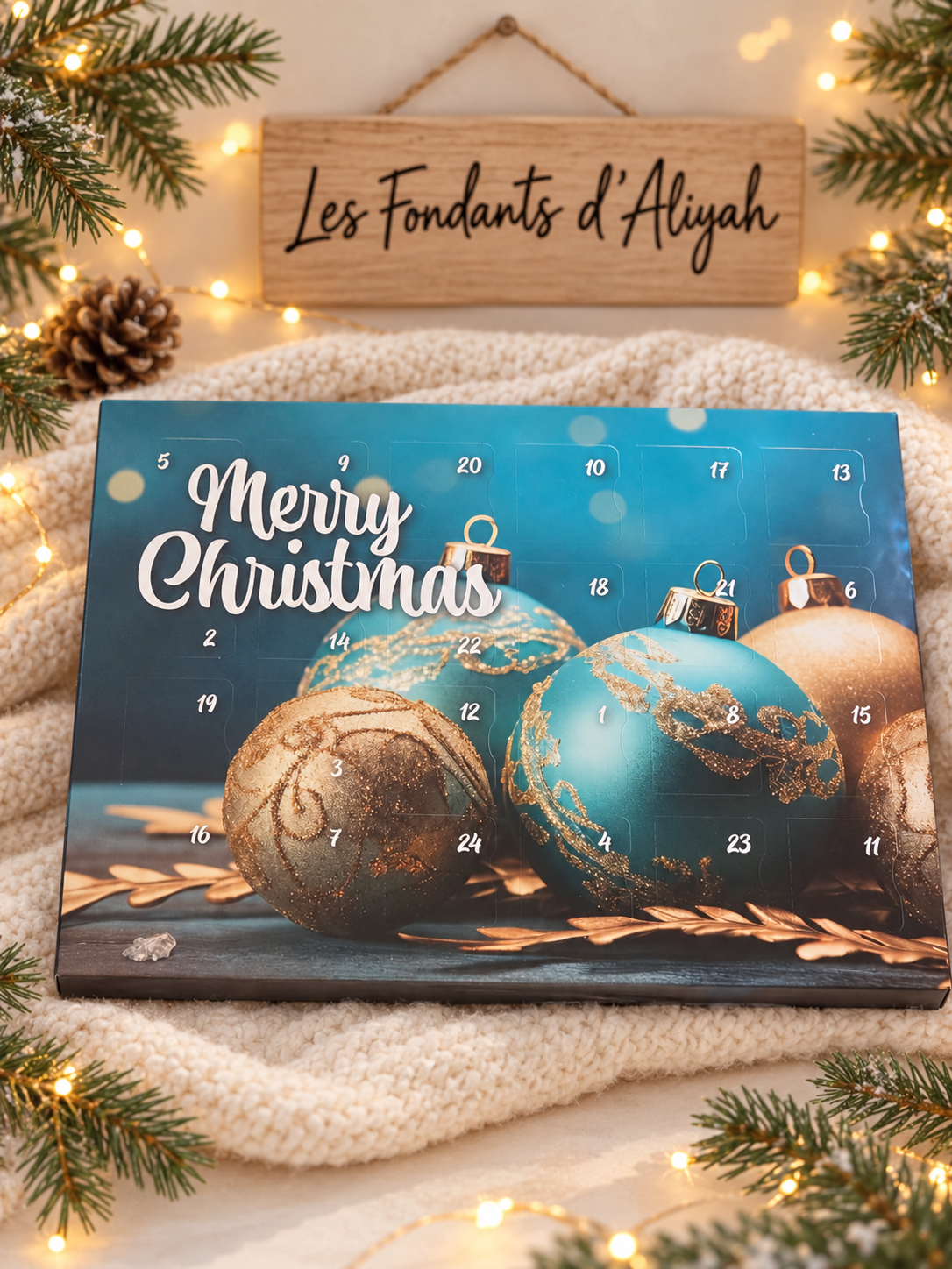 Calendrier de l’Avent parfumé – Fondants de Noël faits main | Les Fondants d’Aliyah