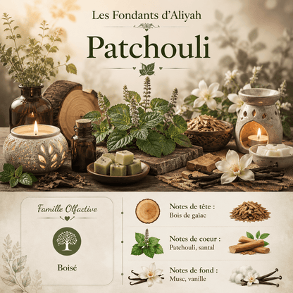 Fondant parfumé Patchouli - Cire végétale artisanale - Les Fondants d'Aliyah - Fondant parfumé