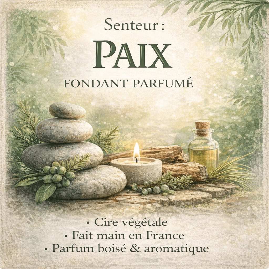 Fondant parfumé Paix - Cire végétale artisanale - Les Fondants d'Aliyah - Fondants parfumés