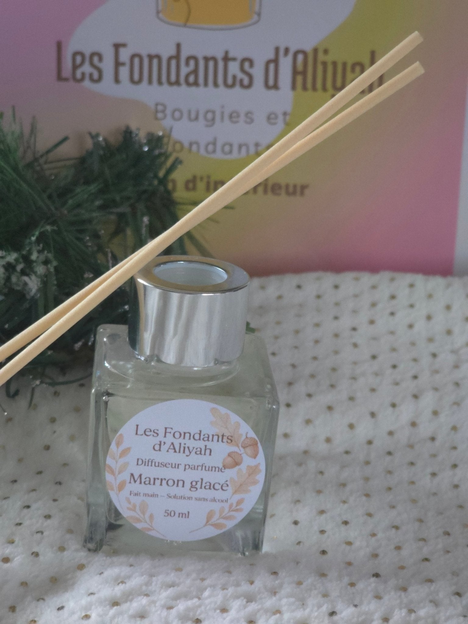 Coffret Noël : Lot de 3 Diffuseurs à Bâtonnets 50 ml | Edition Merry Christmas | Les Fondants d’Aliyah - Les Fondants d'Aliyah - Parfum d'ambiance