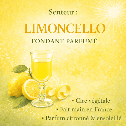 Fondant parfumé Limoncello - Cire végétale artisanale - Les Fondants d'Aliyah - Fondants parfumés
