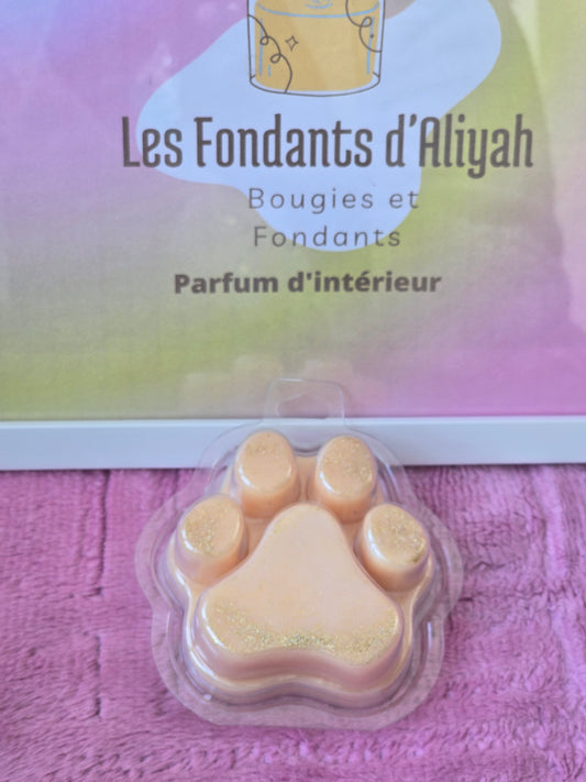 Fondant parfumé patte de chien cire de coco