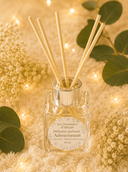 Diffuseur parfumé 50 ml – Parfum d’intérieur artisanal – Solution sans alcool – Senteurs de Grasse - Les Fondants d'Aliyah - Parfum d'ambiance