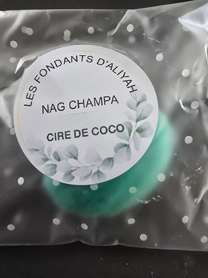 Fondant parfumé Nag Champa – Cire végétale artisanale – Encens indien apaisant - Les Fondants d'Aliyah - Fondants parfumés