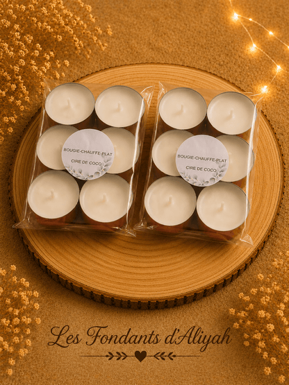 💖Bougies chauffe - plats - Cire végétale artisanale - Les Fondants d'Aliyah - Bougie parfumée