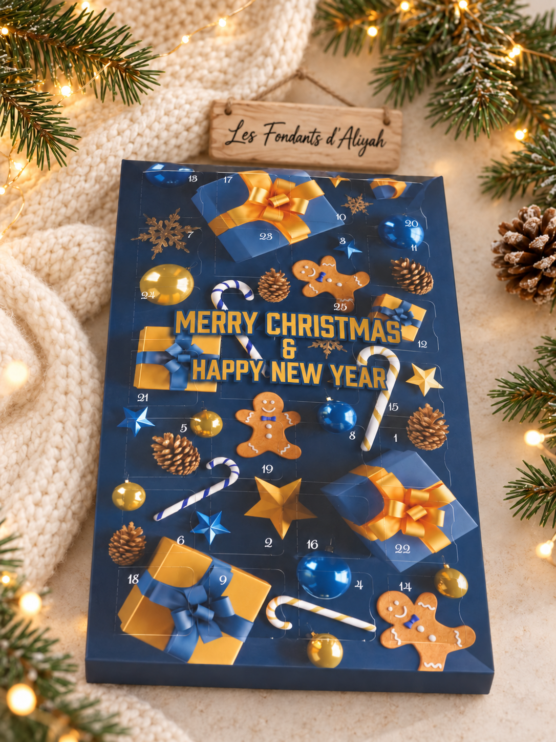 Calendrier de l’Avent parfumé – Fondants de Noël faits main | Les Fondants d’Aliyah