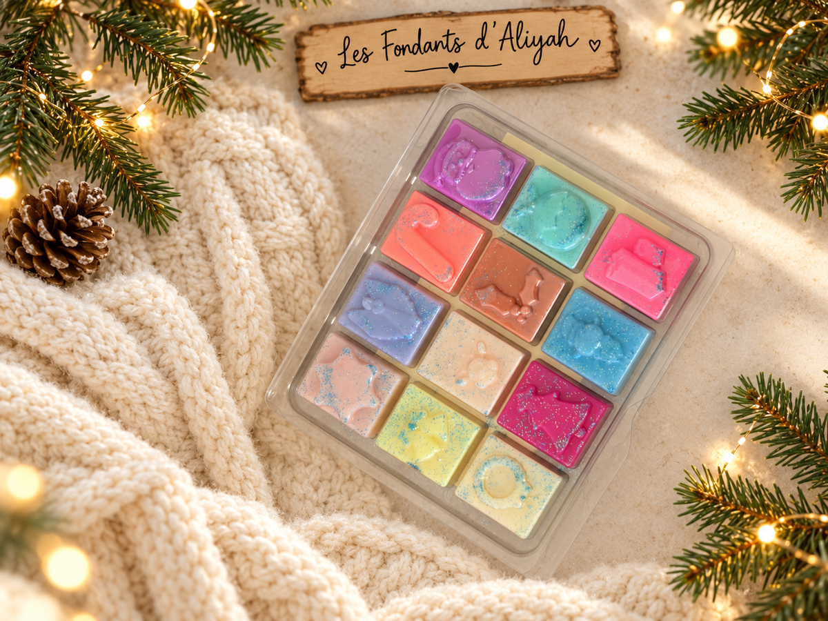 Clamshell parfumé – Les 12 jours de Noël - Les Fondants d'Aliyah-Fondant parfumé Noel