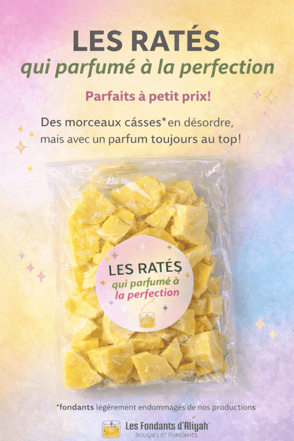 Fondants parfumés cassés – Les Ratés qui parfument à la perfection | Cire de coco - Les Fondants d'Aliyah - Fondants parfumés