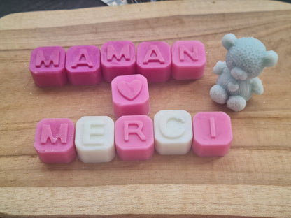 🌸 Fondants Parfumés Personnalisés avec Message – Cire Végétale Artisanale - Les Fondants d'Aliyah - Fondant parfumé